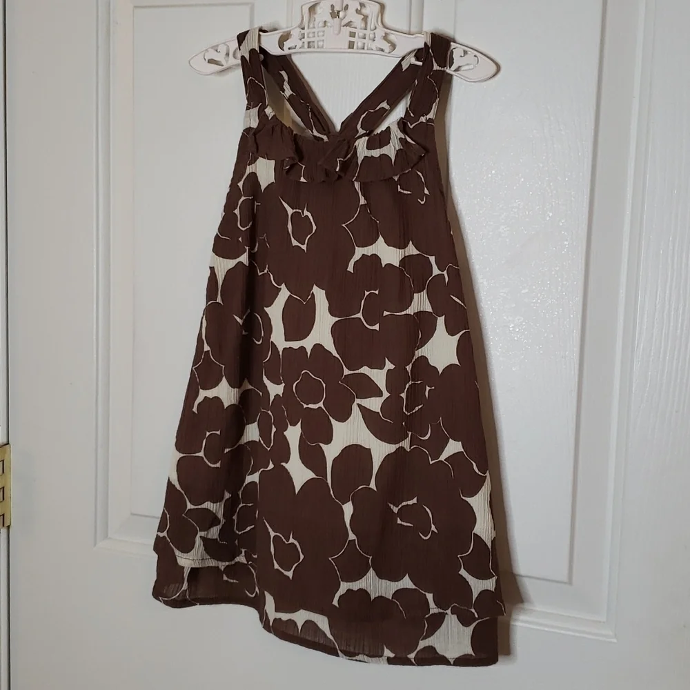 Genuine Kids OshKosh Brown Floral Dress NWT Size 3T - Picture 3 of 10
